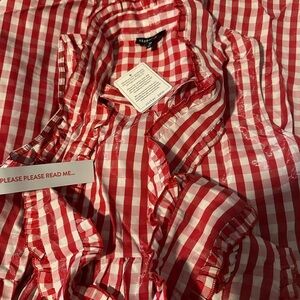 Sister Jane Red and White Gingham Dress
